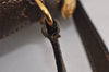 Authentic GUCCI Web Sherry Line Shoulder Bag GG PVC Leather Brown Junk 5453J