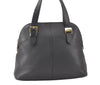 Authentic Burberrys Vintage Leather Hand Bag Black 5453K