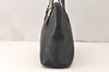 Authentic Burberrys Vintage Leather Hand Bag Black 5453K