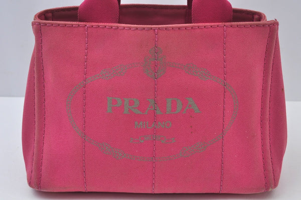 Authentic PRADA SS Canvas 2Way Shoulder Cross Body Hand Bag Pink 5454I