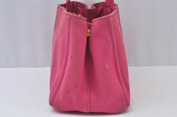 Authentic PRADA SS Canvas 2Way Shoulder Cross Body Hand Bag Pink 5454I