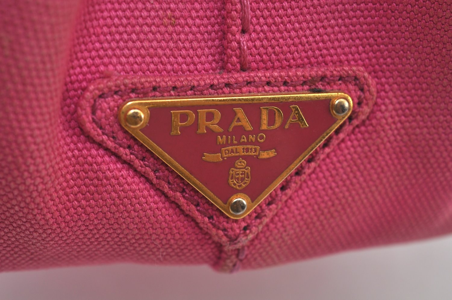 Authentic PRADA SS Canvas 2Way Shoulder Cross Body Hand Bag Pink 5454I