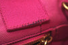 Authentic PRADA SS Canvas 2Way Shoulder Cross Body Hand Bag Pink 5454I