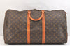 Authentic Louis Vuitton Monogram Keepall 55 Travel Boston Bag M41424 LV 5454K