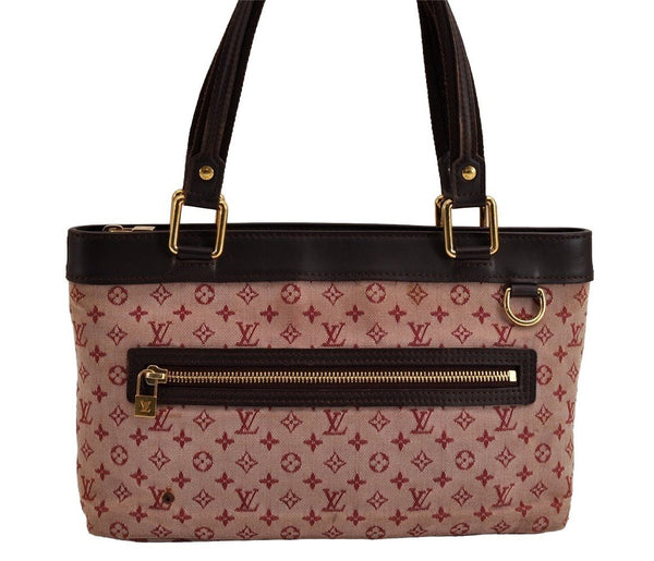 Authentic Louis Vuitton Monogram Mini Lucille PM Hand Bag Pink M92678 LV 5455J
