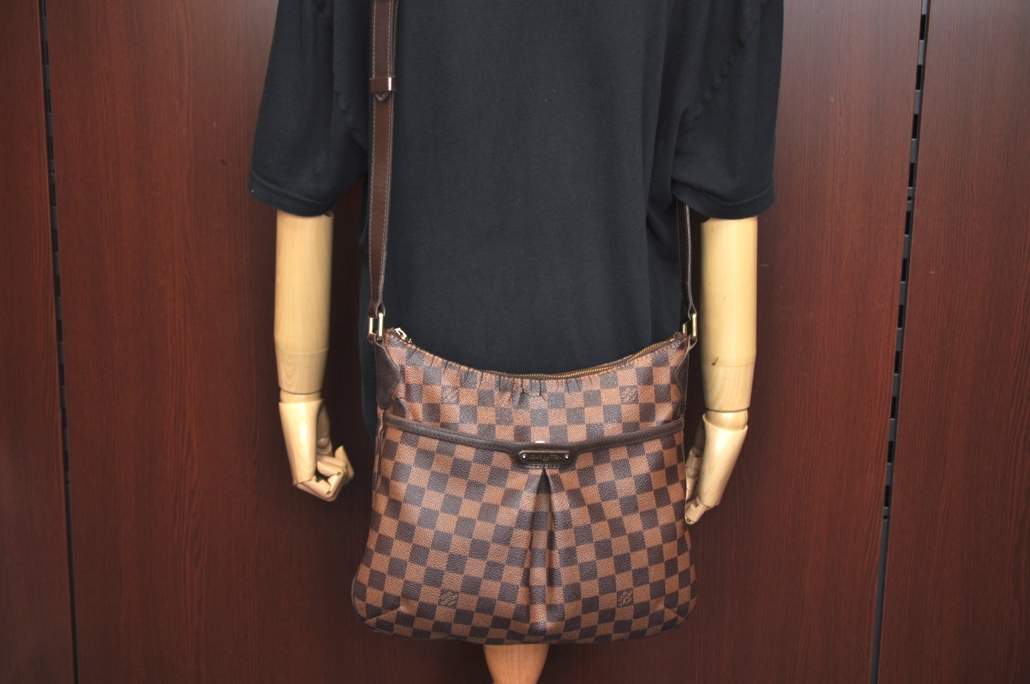 Authentic Louis Vuitton Damier Bloomsbury PM Shoulder Cross Bag N42251 LV 5456I