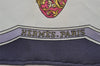 Authentic HERMES Petit Carre 40 Scarf "Qu' importe le flacon" Silk Purple 5456J