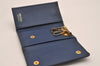 Authentic PRADA SAFFIANO METAL Leather 4 Hooks Key Case 1PG004 Navy Box 5457J