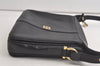 Authentic GIVENCHY Vintage Leather Shoulder Cross Body Bag Purse Black 5458K