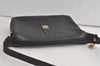 Authentic GIVENCHY Vintage Leather Shoulder Cross Body Bag Purse Black 5458K