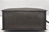 Authentic CELINE Macadam Blason Pattern Hand Tote Bag PVC Leather Black 5459K