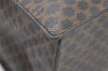 Authentic CELINE Macadam Blason Pattern Hand Tote Bag PVC Leather Black 5459K