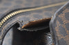 Authentic CELINE Macadam Blason Pattern Hand Tote Bag PVC Leather Black 5459K