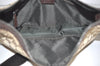 Authentic GUCCI Shoulder Cross Body Bag GG Canvas Leather 35098 Brown 5460I