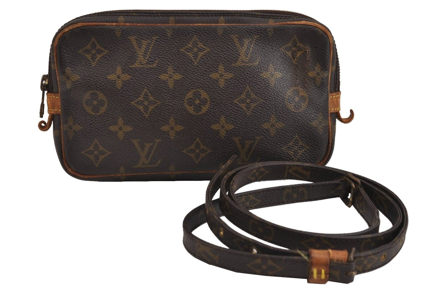 Auth Louis Vuitton Monogram Marly Bandouliere Shoulder Bag M51828 Junk 5460J