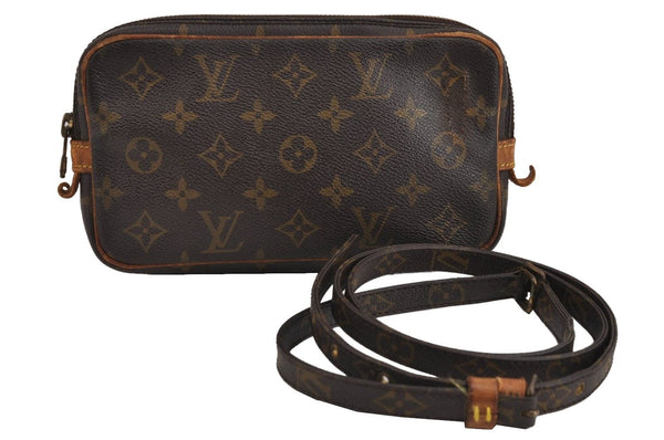 Auth Louis Vuitton Monogram Marly Bandouliere Shoulder Bag M51828 Junk 5460J