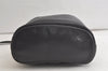 Authentic Christian Dior Shoulder Drawstring Bag Purse Leather Black Junk 5460K