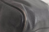 Authentic Christian Dior Shoulder Drawstring Bag Purse Leather Black Junk 5460K