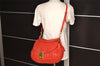 Authentic MIU MIU Matelasse Vintage Leather 2Way Shoulder Hand Bag Red 5461I