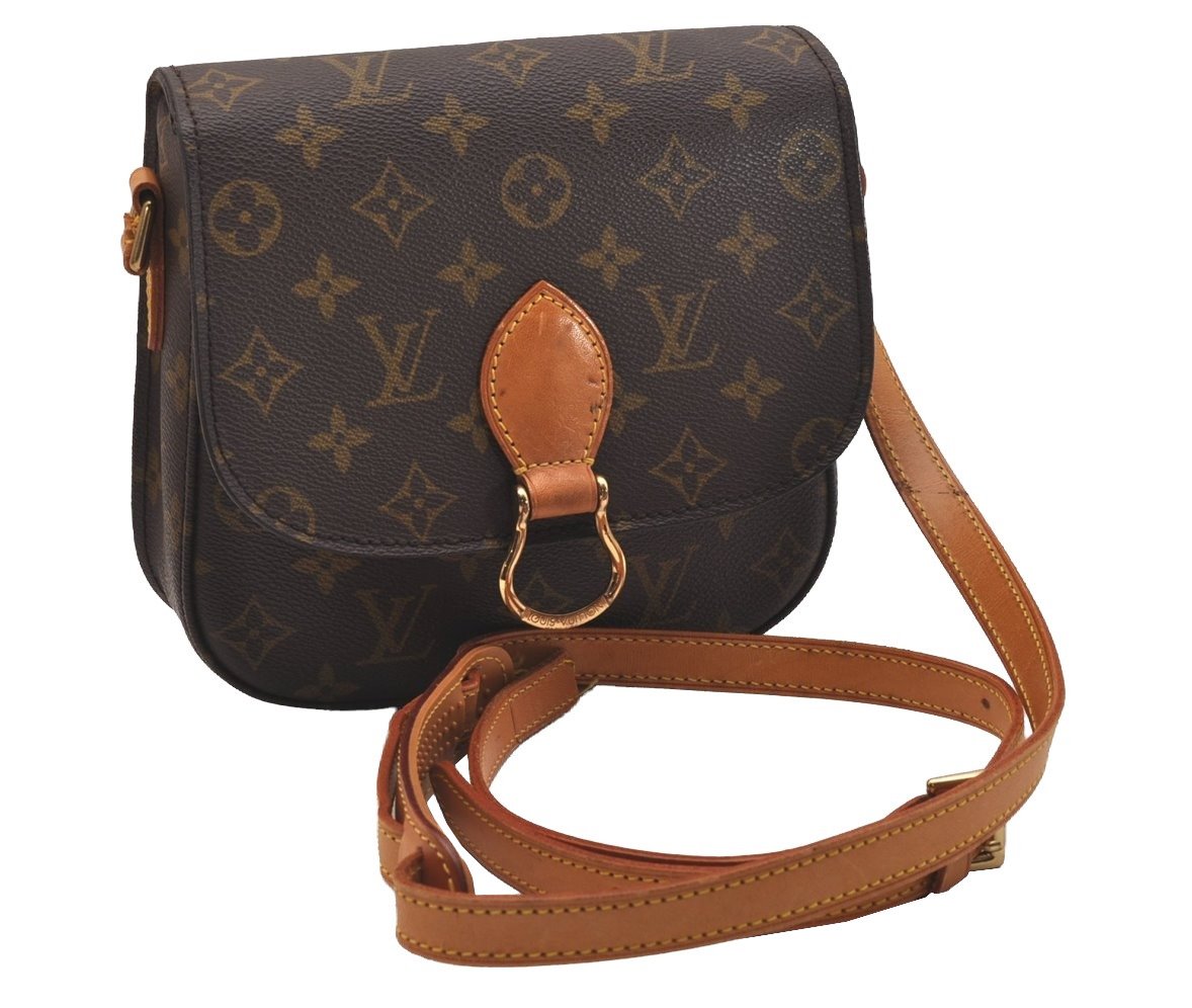 Authentic Louis Vuitton Monogram Saint Cloud MM M51243 Shoulder Bag Junk 5462J