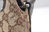 Authentic GUCCI Eclipse Shoulder Tote Bag GG Canvas Leather 121023 Brown 5462K