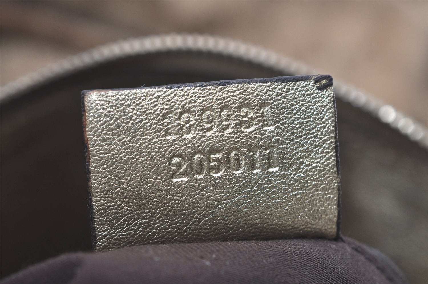 Authentic GUCCI Vintage Abbey Hand Tote Bag GG Canvas Leather 189931 Beige 5463I