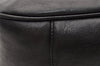 Authentic GUCCI Vintage Bamboo 2Way Shoulder Hand Bag Leather Black 5464I