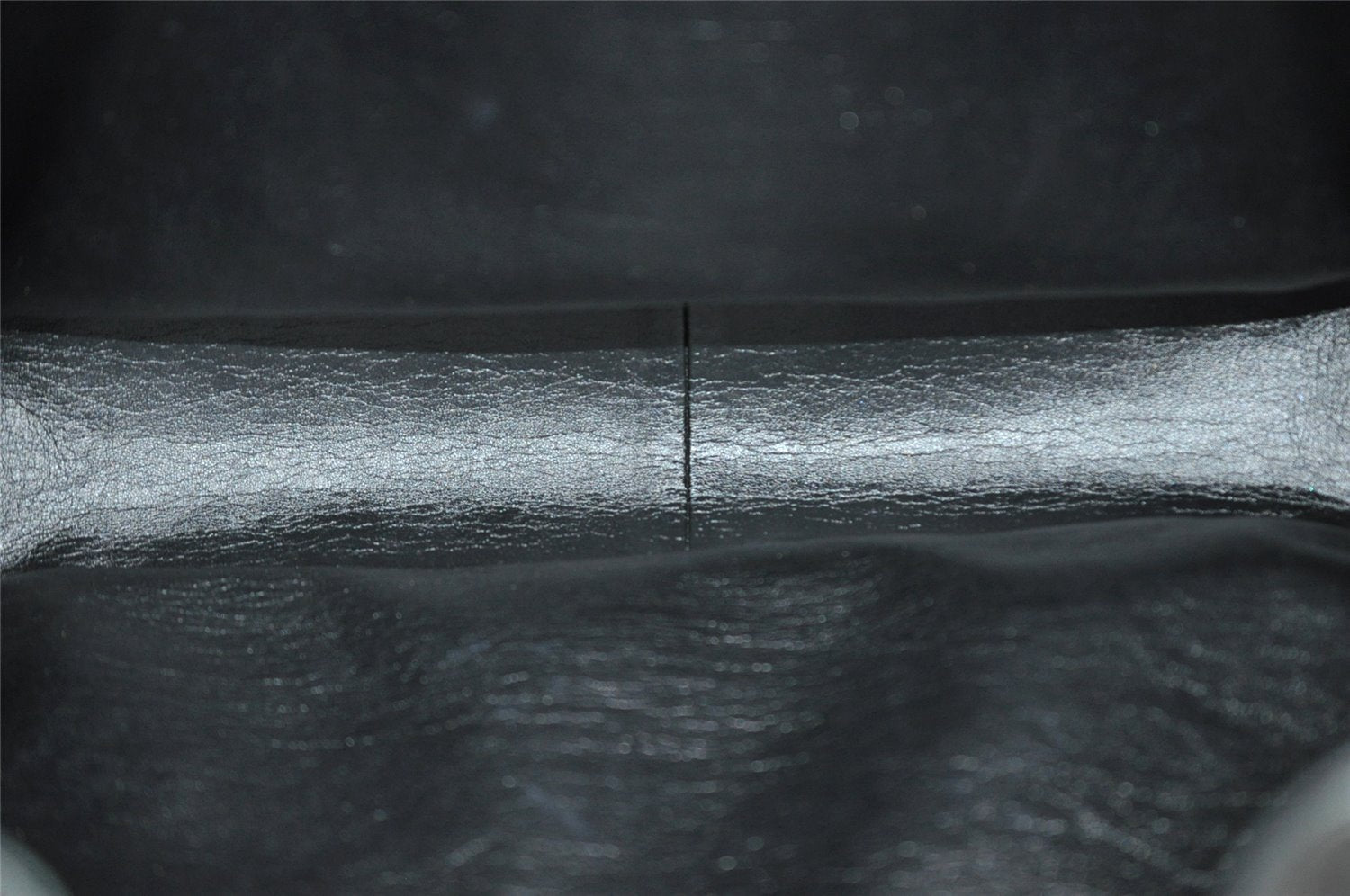 Authentic GUCCI Vintage Bamboo 2Way Shoulder Hand Bag Leather Black 5464I