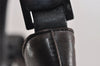 Authentic Salvatore Ferragamo Shoulder Bag Purse Leather Dark Brown SF 5464J