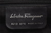 Authentic Salvatore Ferragamo Shoulder Bag Purse Leather Dark Brown SF 5464J