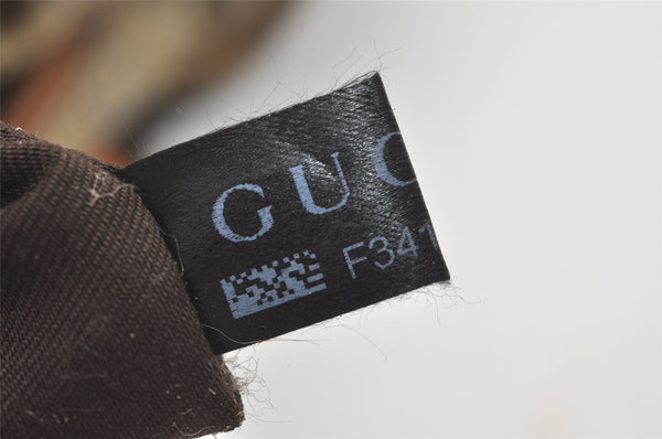 Authentic GUCCI GG Crystal Hand Tote Bag GG PVC Leather 131228 Gold 5465I