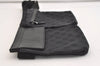 Authentic GUCCI Waist Body Bag Purse GG Canvas Leather 28566 Black 5465J