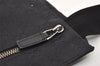 Authentic GUCCI Waist Body Bag Purse GG Canvas Leather 28566 Black 5465J