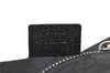 Authentic GUCCI Waist Body Bag Purse GG Canvas Leather 28566 Black 5465J