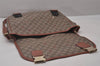 Authentic GUCCI GG Supreme Stars Shoulder Bag PVC Leather 201732 Brown 5466I