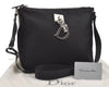 Authentic Christian Dior Trotter Lovely Shoulder Bag Nylon Leather Black 5466J