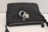 Authentic Christian Dior Trotter Lovely Shoulder Bag Nylon Leather Black 5466J