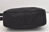 Authentic Christian Dior Trotter Lovely Shoulder Bag Nylon Leather Black 5466J