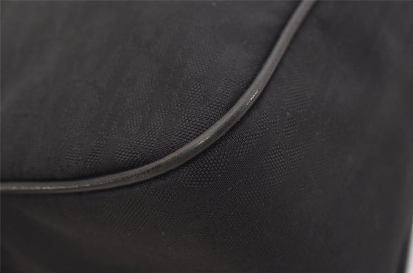 Authentic Christian Dior Trotter Lovely Shoulder Bag Nylon Leather Black 5466J