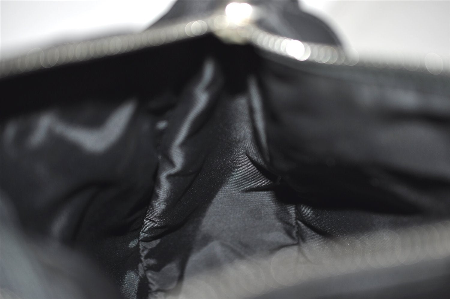 Authentic Christian Dior Trotter Lovely Shoulder Bag Nylon Leather Black 5466J