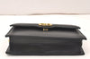 Authentic Christian Dior Chain Shoulder Cross Body Bag Leather Black Junk 5469K