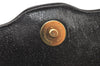 Authentic Christian Dior Chain Shoulder Cross Body Bag Leather Black Junk 5469K