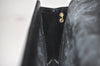 Authentic Christian Dior Chain Shoulder Cross Body Bag Leather Black Junk 5469K