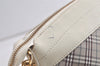 Authentic BURBERRY BLUE LABEL Check Shoulder Cross Bag Nylon Leather Beige 5470K