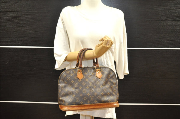 Authentic Louis Vuitton Monogram Alma Hand Bag Purse M51130 LV 5472I