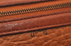 Authentic MCM Visetos Leather Vintage Shoulder Cross Body Bag Purse Brown 5472J