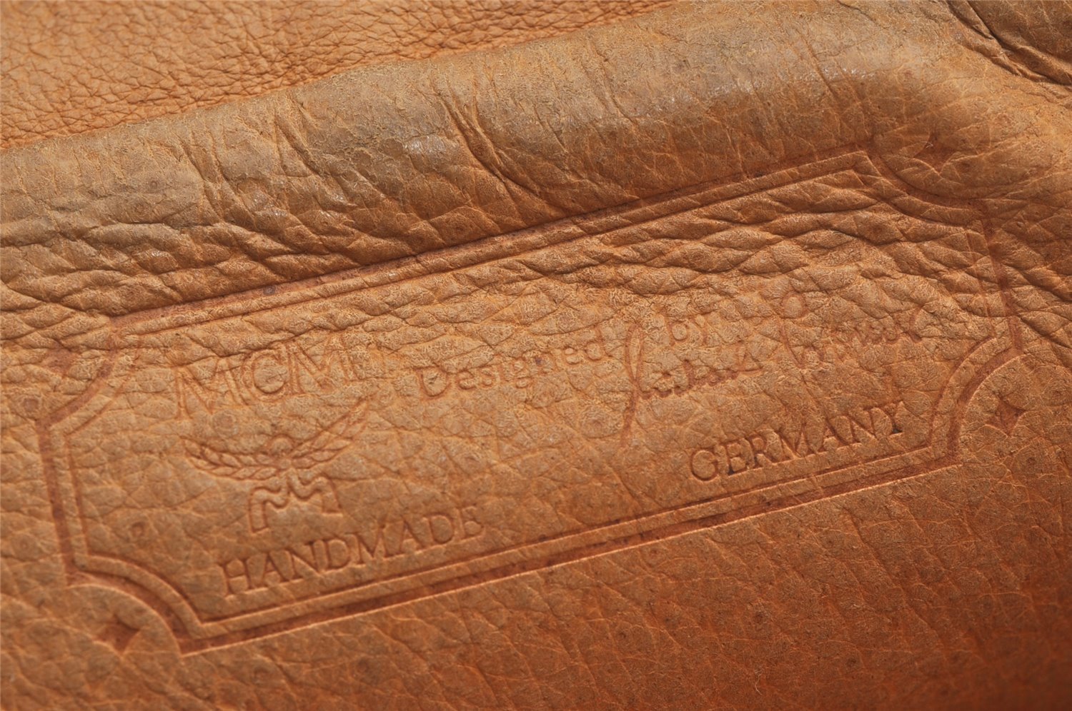 Authentic MCM Visetos Leather Vintage Shoulder Cross Body Bag Purse Brown 5472J