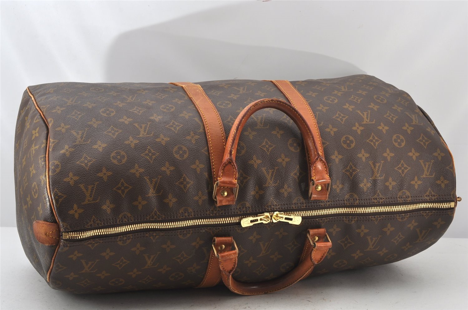 Authentic Louis Vuitton Monogram Keepall 55 Travel Boston Bag Old Model LV 5472K