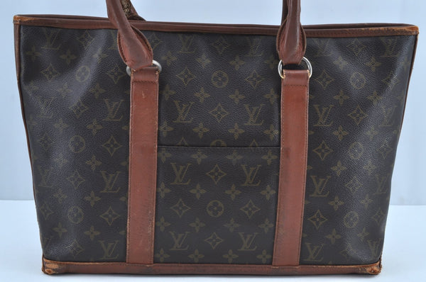 Auth Louis Vuitton Monogram Sac Weekend PM Vintage Tote Bag M42425 LV Junk 5473E
