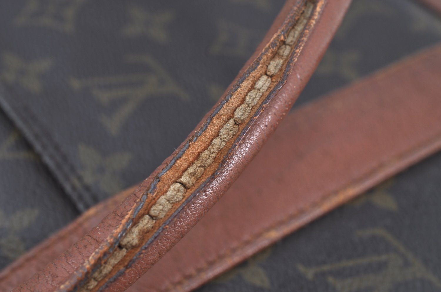 Auth Louis Vuitton Monogram Sac Weekend PM Vintage Tote Bag M42425 LV Junk 5473E